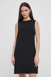 Calvin Klein sukienka kolor czarny mini rozkloszowana - Sukienki - miniaturka - grafika 1