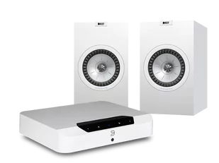 Bluesound POWERNODE EDGE (biały) + Q350 (biały) - Zestawy stereo - miniaturka - grafika 1