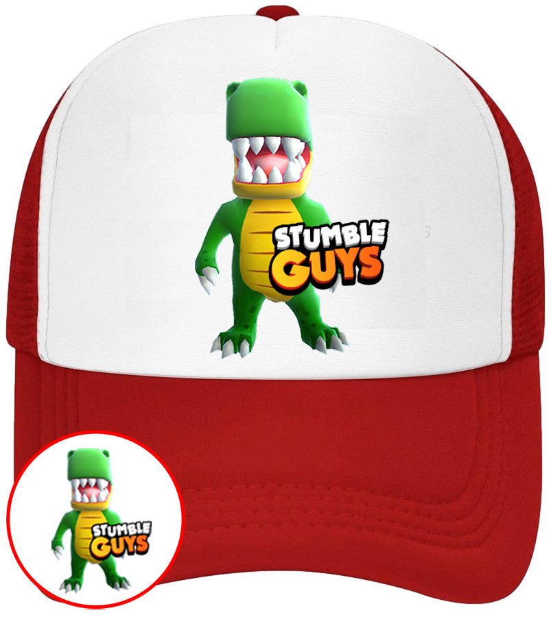 CZAPKA Z DASZKIEM STUMBLE GUYS DLA DZIECI SIATKA