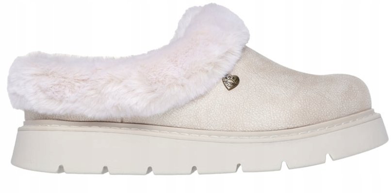 SKECHERS KEEPSAKES KAPCIE DAMSKIE KREMOWE CIEPŁE PANTOFLE WSUWANE 38 J3A