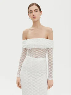 BARDOT Bluzka 59742TB Biały Regular Fit - Bluzki damskie - miniaturka - grafika 1