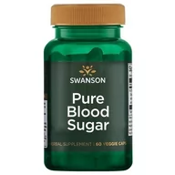 Suplementy naturalne - SWANSON Pure Blood Sugar (Regulacja Glukozy we Krwi) 60 Kapsułek wegetariańskich - miniaturka - grafika 1