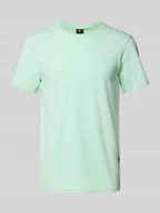 Koszulki męskie - T-shirt o kroju slim fit z nadrukiem z logo - miniaturka - grafika 1