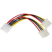 Kable komputerowe i do monitorów - Molex Kabel zasilający Akyga AK-CA-15 ( 2x F-M PVC 0,15m ) KABAKGZAW0008 [5273299] - miniaturka - grafika 1