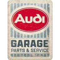 Tablice i flipcharty - Nostalgic Art 26263 Ozdobna Metalowa Tablica 15X20Cm Audi Garage - miniaturka - grafika 1