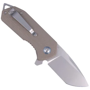 Nóż składany Kubey Knife Campe, Tan G10, Sandblast D2 (KU203C) - Noże - miniaturka - grafika 3