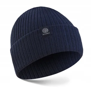 Czapka Męska Zimowa Ciepła Beanie Uniwersalna Granat Betlewski Na Prezent - Czapki męskie - miniaturka - grafika 1