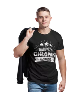 Koszulka dla chłopaka na walentynki z napisem Najlepszy chłopak na świecie - Walentynki - miniaturka - grafika 1