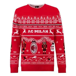AC Milan Sweter świąteczny 2023, oficjalny produkt, dla dorosłych, uniseks - Moda i Uroda OUTLET - miniaturka - grafika 1