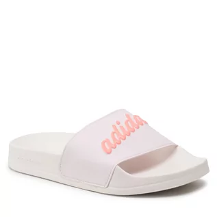 Klapki i japonki damskie - Adidas Klapki adilette Shower GZ5925 Almost Pink/Acid Red/Chalk White - grafika 1