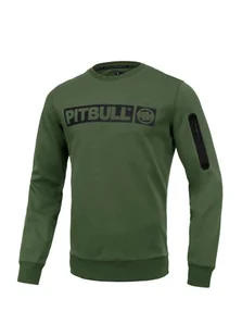 Bluza crewneck BEYER Oliwkowa L - Bluzy męskie - miniaturka - grafika 1