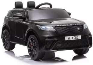 LEAN CARS Auto na Akumulator Range Rover Czarny lakier 7760 - Pojazdy elektryczne dla dzieci - miniaturka - grafika 1