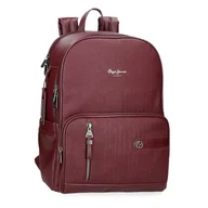Torby na laptopy - Pepe Jeans Sprig Plecak na laptopa 15,6 cala czerwony 29 x 40 x 11 cm skóra syntetyczna 12,76 l by Joumma Bags, Czerwone, Talla única, plecak na laptopa - miniaturka - grafika 1