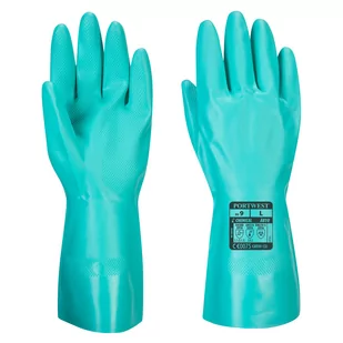 Portwest A810 RĘKAWICA NITROSAFE CHRONIĄCA PRZED CHEMIKALIAMI; ZIELONY - Rękawice robocze - miniaturka - grafika 1