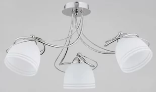 Lampa wisząca Reto 3 x 60 W E27 chrom/biała 26273 - Lampy sufitowe - miniaturka - grafika 1
