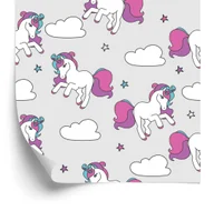 Tapety - Tapeta Dla Dzieci - Latające Jednorożce - miniaturka - grafika 1