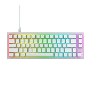 CHERRY K5V2 Compact QWERTY Biały CX-K5V2-RGB-CPT-TPWHITE-R-US - Klawiatury - miniaturka - grafika 1