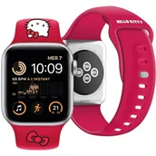 Akcesoria do smartwatchy - Hello Kitty Silicone Kitty Head Pasek do Apple Watch 38/40/41 mm czerwony - miniaturka - grafika 1