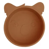 Miseczki i talerzyki dla dzieci - Nuuroo silikonowa miseczka głęboka KOALA Caramel Cafe - miniaturka - grafika 1
