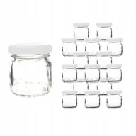 Pojemniki kuchenne - Słoik 40ml x100 słoiczki szklane zakrętki miód Z50 słoiki szklane małe - miniaturka - grafika 1