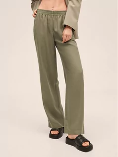 Spodnie damskie - Mango Spodnie materiałowe Kimmy 27087121 Zielony Regular Fit - grafika 1