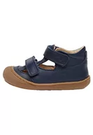 Buty dla dziewczynek - Naturino NATURINO PUFFY półotwarte buty skórzane, granatowe, niebieski, 26 EU - miniaturka - grafika 1