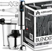 Blendery ręczne - Blender Abrams BLENDER RĘCZNY MIKSER WIELOFUNKCYJNY TRYB TURBO 1500 W OSTRZA TYTANOWE 7W1 - miniaturka - grafika 1