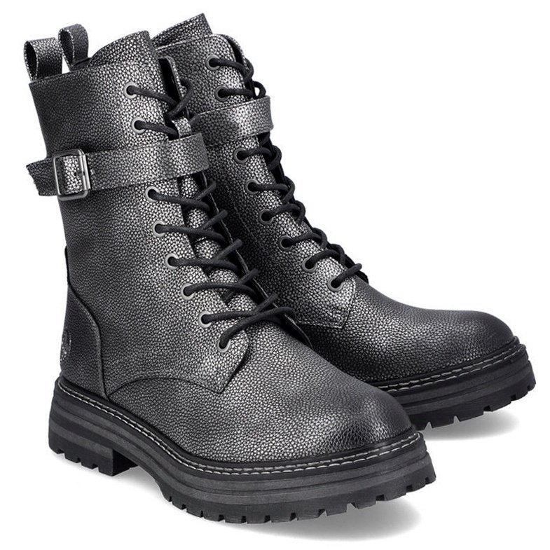 Trzewiki damskie Rieker 93024-90 SILVER/PLATINUM R.39