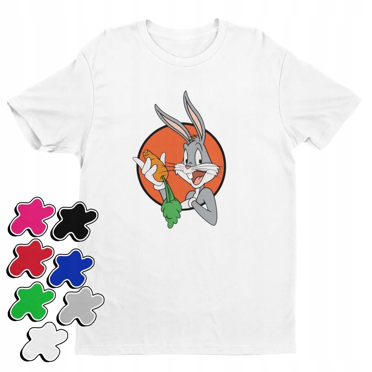 Koszulka T-Shirt Dziecięca Z Nadrukiem Looney Tunes Bugs -M 134-140