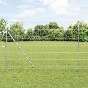Lumarko Ogrodzenie z słupkami Srebrny 1.5 x 10 m Stal - Ogrodzenia Lumarko Ogrodzenie z słupkami Srebrny 1.5 x 10 m Stal - Ogrodzenia - miniaturka - grafika 1