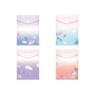 Teczki i skoroszyty - Teczka na zatrzask M A6 PP Lux mix pióra - miniaturka - grafika 1