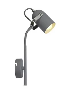 Candellux Kinkiet ścienny KINKIET 40W Szary 91-66527 - Lampy ścienne - miniaturka - grafika 1