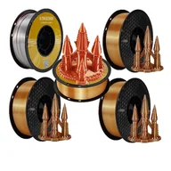Filamenty i akcesoria do drukarek 3D - filament do drukarek 3D, trójkolorowy materiał jedwabny, szpula bez pęcherzyków powietrza, 5 kg kolor E - miniaturka - grafika 1
