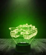 Lampy stojące - Lampka Na Biurko Nocna World Of Tanks Czołg Led Plexido - miniaturka - grafika 1