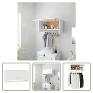 Szafy - The Living Store Szafa biała 70x32,5x35 cm Materiał drewnopochodny - miniaturka - grafika 1