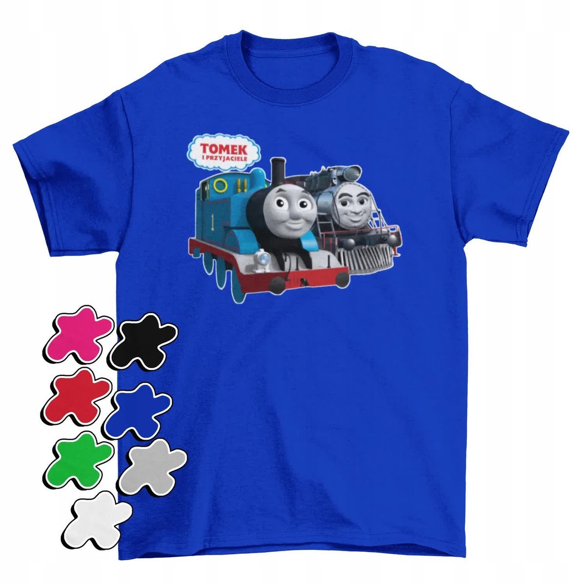 Koszulka T-Shirt Dziecięca Z Nadrukiem Tomek I Przyjaciele -L 146-152