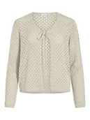 Swetry damskie - Vila Kardigan "Catzu" w kolorze kremowym - miniaturka - grafika 1