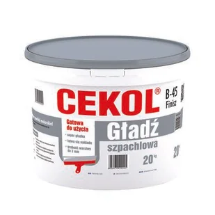 Cekol Gładź szpachlowa B-45 Finisz 20 kg - Gipsy i gładzie gipsowe - miniaturka - grafika 1