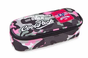 CoolPack Usztywniany piórnik szkolny Campus Camo Pink Badges A62112 - Piórniki - miniaturka - grafika 1