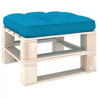 Poduszki ogrodowe - vidaXL Poduszka na sofę z palet, niebieska, 58x58x10 cm - miniaturka - grafika 1