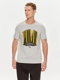 Puma T-Shirt TSA 624819 Szary Regular Fit - Koszulki męskie - miniaturka - grafika 1