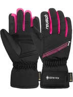 Rękawiczki - Reusch Rękawiczki narciarskie "Tommy GORE-TEX Junior" w kolorze czarno-różowym - miniaturka - grafika 1