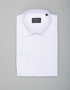 koszula calimera 00344 długi rękaw biały classic fit - Koszule męskie - miniaturka - grafika 1