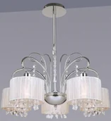 Lampy sufitowe - Italux SPAN MDM1583 / 5 WH Żyrandol MDM1583/5 WH - miniaturka - grafika 1