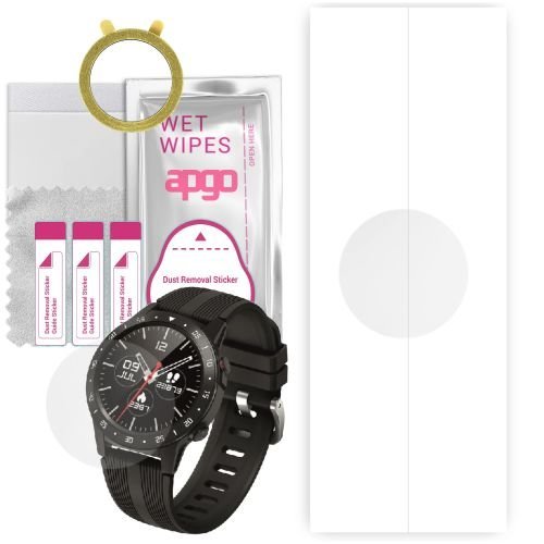 1x folia hydrożelowa ochronna do Maxcom FW37 Argon - apgo Smartwatch Hydrogel Protection Ochrona na ekran smartwatcha