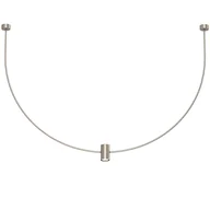 Lampy sufitowe - Minimalistyczna lampa wisząca No.C 5084 Shilo metalowa 126cm platynowy - miniaturka - grafika 1