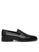 Półbuty damskie - Calvin Klein Lordsy Flat Loafer HW0HW02432 Czarny - miniaturka - grafika 1