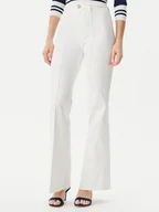 Spodnie damskie - Guess Spodnie materiałowe W5GA1Q D5N71 Beżowy Regular Fit - miniaturka - grafika 1