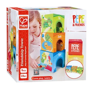 HaPe klocki Wieża Przyjaźni - Układanki dla dzieci - miniaturka - grafika 2
