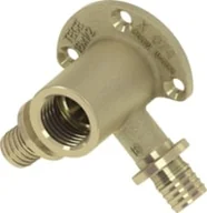 Łączniki, trójniki, kształtki - Tece Kolano naścienne podwójne 16 mm x 1/2" - miniaturka - grafika 1